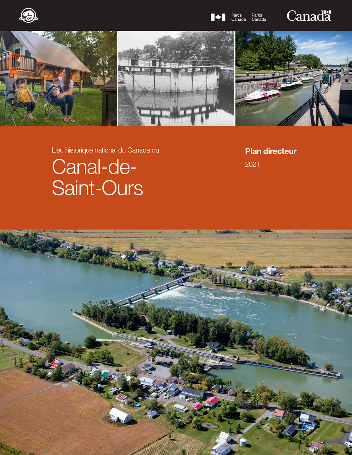 Le plan directeur du lieu historique national du Canada du Canal-de-Saint-Ours page couverture