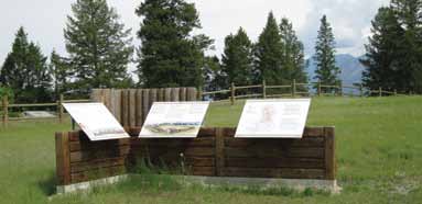 Panneaux d'interprétation – Lieu historique du Canada Kootenae House