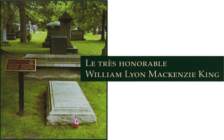 Photographie du lieu de sépulture de'Honorable Sir William Lyon Mackenzie King