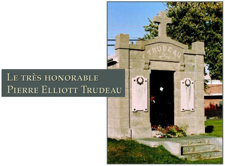 Photographie du lieu de sépulture de L'Honorable Pierre Elliott Trudeau