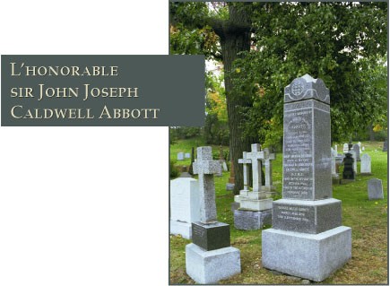 Photographie du lieu de sépulture de L'Honorable Sir John Joseph Caldwell Abbott