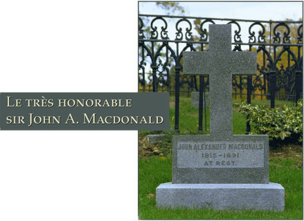 Photographie du lieu de sépulture de Sir John A. Macdonald