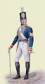 Sergent artilleur du Royal Artillery. Entre 1806 et 1812