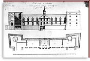 Plan, coupe et élévation d'une partie du fort Chambly, 1710