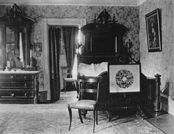 La chambre principale du Manoir vers 1915