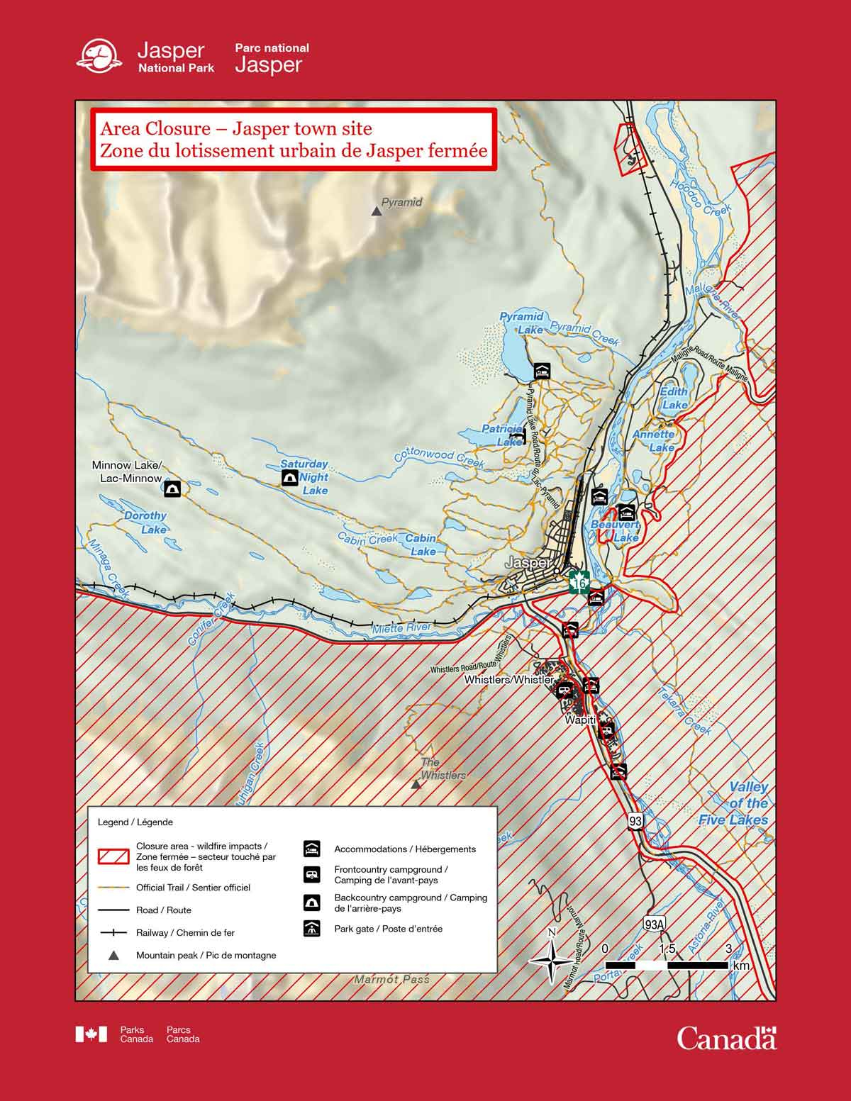 Zone du lotissement urbain de Jasper fermée