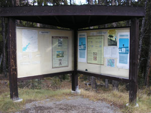 Panneaux d'information de la vallée